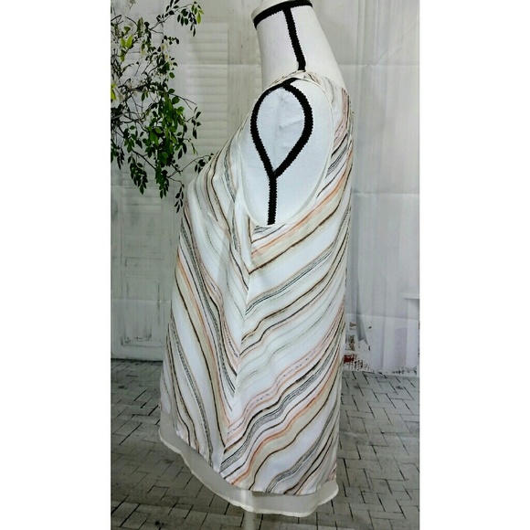 Nwt H&M womens size10 tan brown black tunic top - Picture 4 of 7